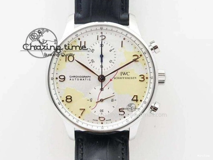 MIROTIME 0715 Portuguese Real PR RG IW5007 ZF 1:1 Best Edition Black Dial On Black Leather Strap A52010 V FreshLook 7304